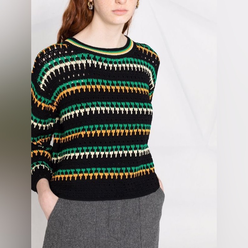 Bnwt Sandro Crochet-Knit Jumper S